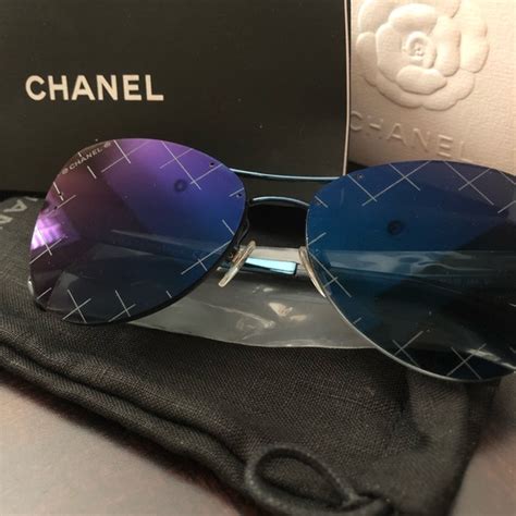 chanel pilot quilt sunglasses